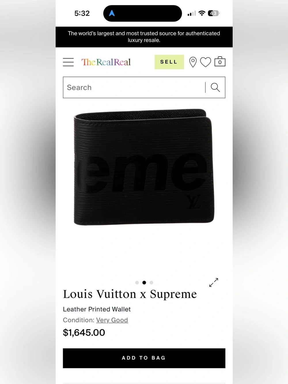 New! Louis Vuitton x Supreme Wallet